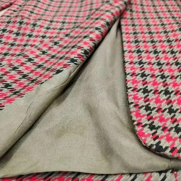 Vintage Paul Stanley Red Black Plaid Blazer • Power Suit Jacket • Women's 4 - Picture 8 of 13